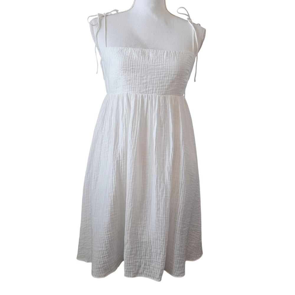 ASTR the Label Serenity Square Neck Mini Dress White Size M